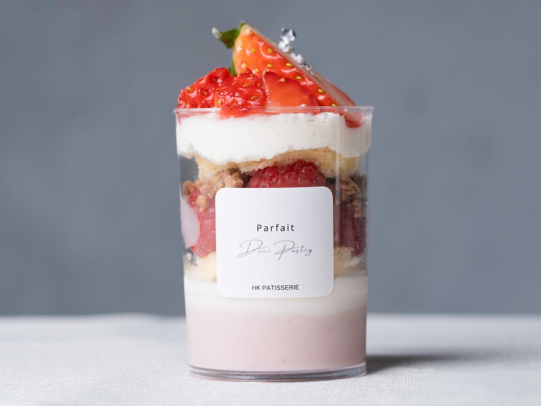 Rose Strawberry Parfait